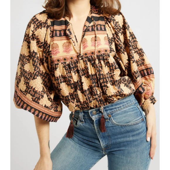 Mille Tops - Bohemian Print Blouse - Multicolor